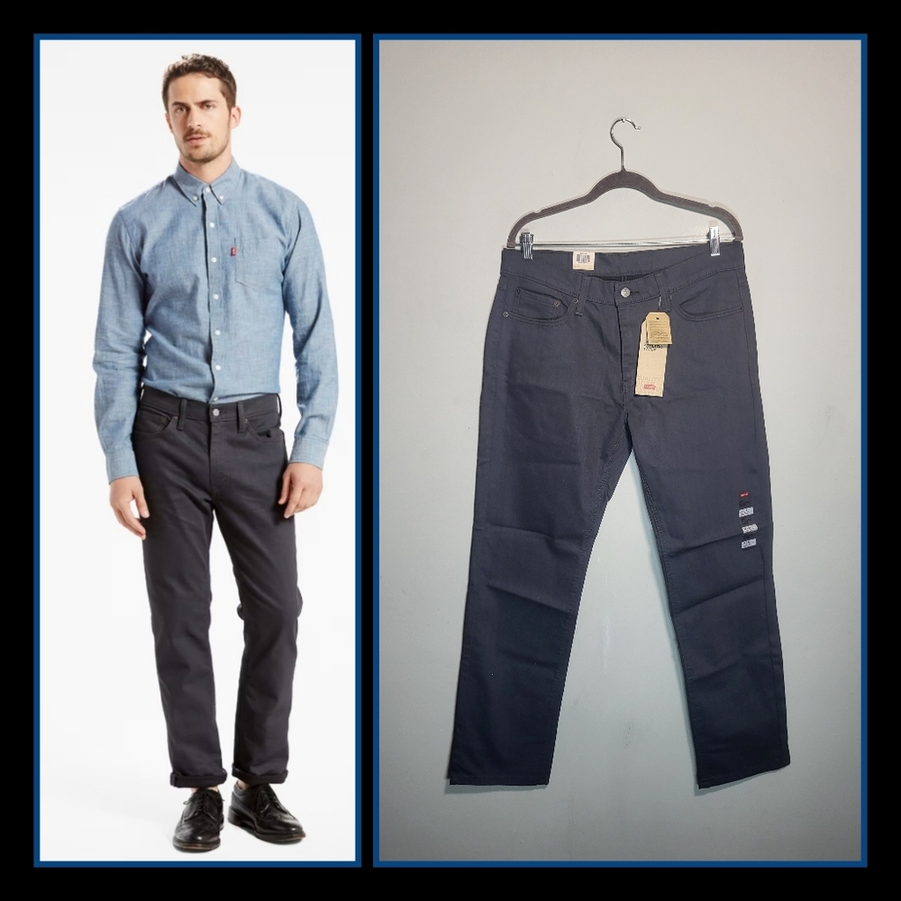 LEVIS NWT Men's 541 Athletic Taper Pants | Size 33 x 32 | Dark Gray Stretch